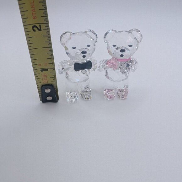 * SOLD*Swarvoski Kris Bear First Kiss valentine anniversary gift wedding crystal - Picture 3 of 7